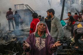 Several Residential Houses Were Gutted In A Fire Incident In Srinagar