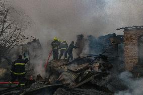 Several Residential Houses Were Gutted In A Fire Incident In Srinagar