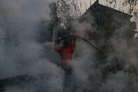 Several Residential Houses Were Gutted In A Fire Incident In Srinagar