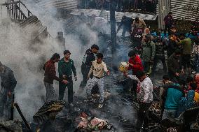 Several Residential Houses Were Gutted In A Fire Incident In Srinagar