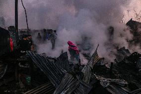 Several Residential Houses Were Gutted In A Fire Incident In Srinagar