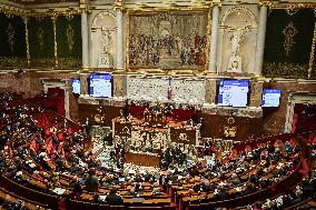 Questions to the government at the National Assembly in Paris FA