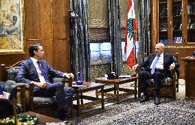 US Special Envoy Amos Hochstein Meets Lebanon's Speaker Amid Israel-Hezbollah Truce Talks