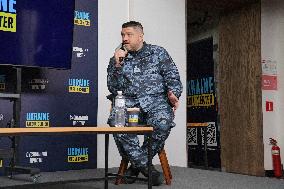 Briefing of Ukrainian Navy spokesperson Dmytro Pletenchuk in Kyiv