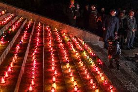 1,000 Candles On The 1,000th Day Of The Full-scale Invasion Russia To Ukraine