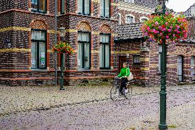 Cycling Paradise Holland, Daily Life In The Netherlands: Bicycling In The Dutch City Of Venlo