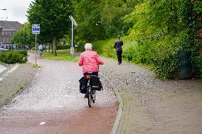 Cycling Paradise Holland, Daily Life In The Netherlands: Bicycling In The Dutch City Of Venlo