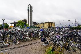 Cycling Paradise Holland, Daily Life In The Netherlands: Bicycling In The Dutch City Of Venlo