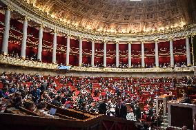 Questions to the government at the National Assembly in Paris FA