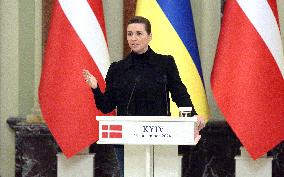 News conference of Ukrainian President and Danish PM in Kyiv