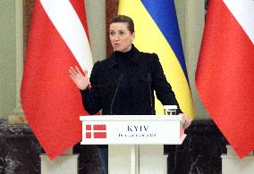 News conference of Ukrainian President and Danish PM in Kyiv