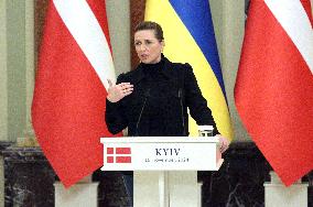 News conference of Ukrainian President and Danish PM in Kyiv