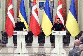 News conference of Ukrainian President and Danish PM in Kyiv