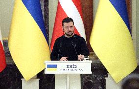 News conference of Ukrainian President and Danish PM in Kyiv