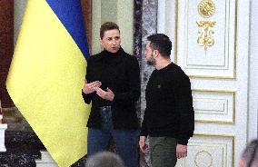 News conference of Ukrainian President and Danish PM in Kyiv