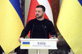 News conference of Ukrainian President and Danish PM in Kyiv