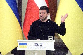 News conference of Ukrainian President and Danish PM in Kyiv