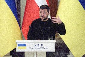 News conference of Ukrainian President and Danish PM in Kyiv