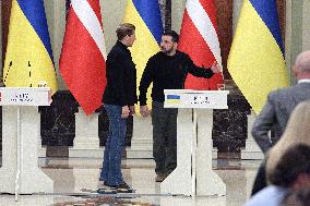 News conference of Ukrainian President and Danish PM in Kyiv