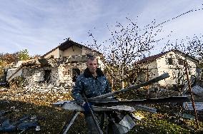 Russian drone destroys house of former FC Metalurh Zaporizhzhia player Serhii Kliuchyk