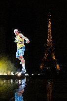 Rafael Nadal's Giant Projection In Paris