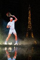 Rafael Nadal's Giant Projection In Paris