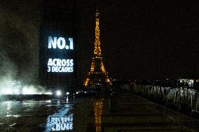 Rafael Nadal's Giant Projection In Paris