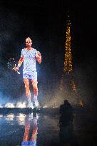 Rafael Nadal's Giant Projection In Paris