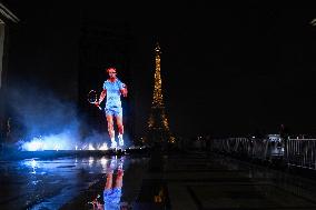 Rafael Nadal's Giant Projection In Paris