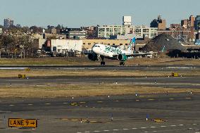 Frontier Airlines Airbus A320neo In LaGuardia Airport