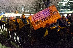 Ukraine Demo To Marks 1000 Days War Between Ukraine And Russia In Cologne