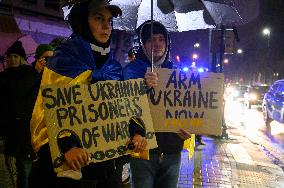 1.000th Day Of Russian Aggression On Ukraine Demonstration.