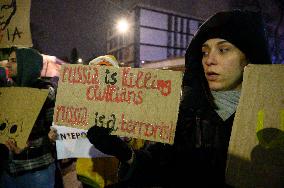 1.000th Day Of Russian Aggression On Ukraine Demonstration.