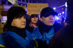 1.000th Day Of Russian Aggression On Ukraine Demonstration.