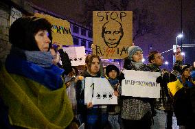 1.000th Day Of Russian Aggression On Ukraine Demonstration.