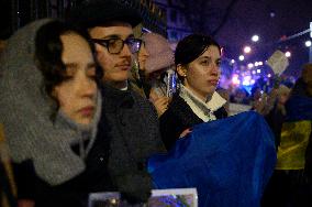 1.000th Day Of Russian Aggression On Ukraine Demonstration.