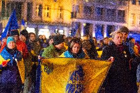 Ukraine Demo To Marks 1000 Days War Between Ukraine And Russia In Cologne