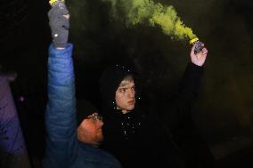 Protest On The 1000th Day Of The War In Ukraine In Warsaw