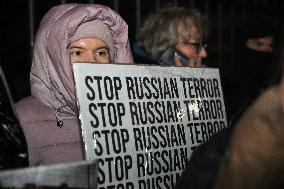 Protest On The 1000th Day Of The War In Ukraine In Warsaw