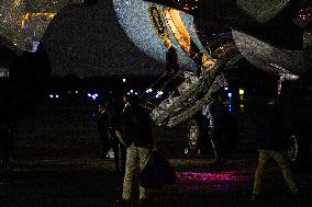 Biden Disembarks Air Force One - Joint Base Andrews