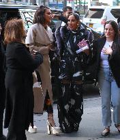 Angie Katsanevas And Bronwyn Newport At NBC - NYC