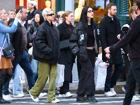 Iris Law And Amelia Hamlin Shopping - NYC