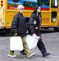 Iris Law And Amelia Hamlin Shopping - NYC