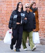 Iris Law And Amelia Hamlin Shopping - NYC