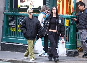 Iris Law And Amelia Hamlin Shopping - NYC