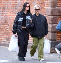 Iris Law And Amelia Hamlin Shopping - NYC