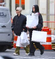 Iris Law And Amelia Hamlin Shopping - NYC