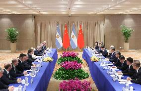 Xi Attends G20 - Rio De Janeiro