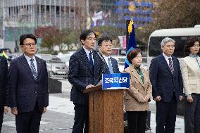 Rebuilding Korea Party Reveals Draft Impeachment Proposal Against President Yoon Suk Yeol