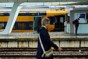 Daily Life On The Platforms At Arnhem Centraal Train Station